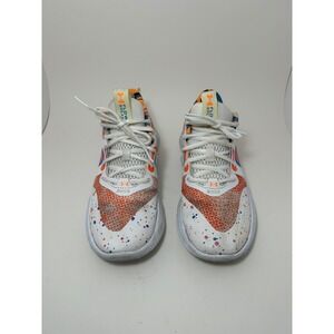 Under Armour Flow Break MultiColor Basketball Shoes White Orange 3026761-100 7.5